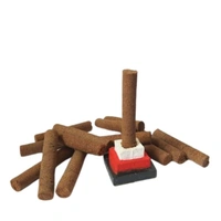 GavyaStore Lobhan Cow Dung Dhoop लोभान धूप (15 Sticks Each Packet) - 10 Packet